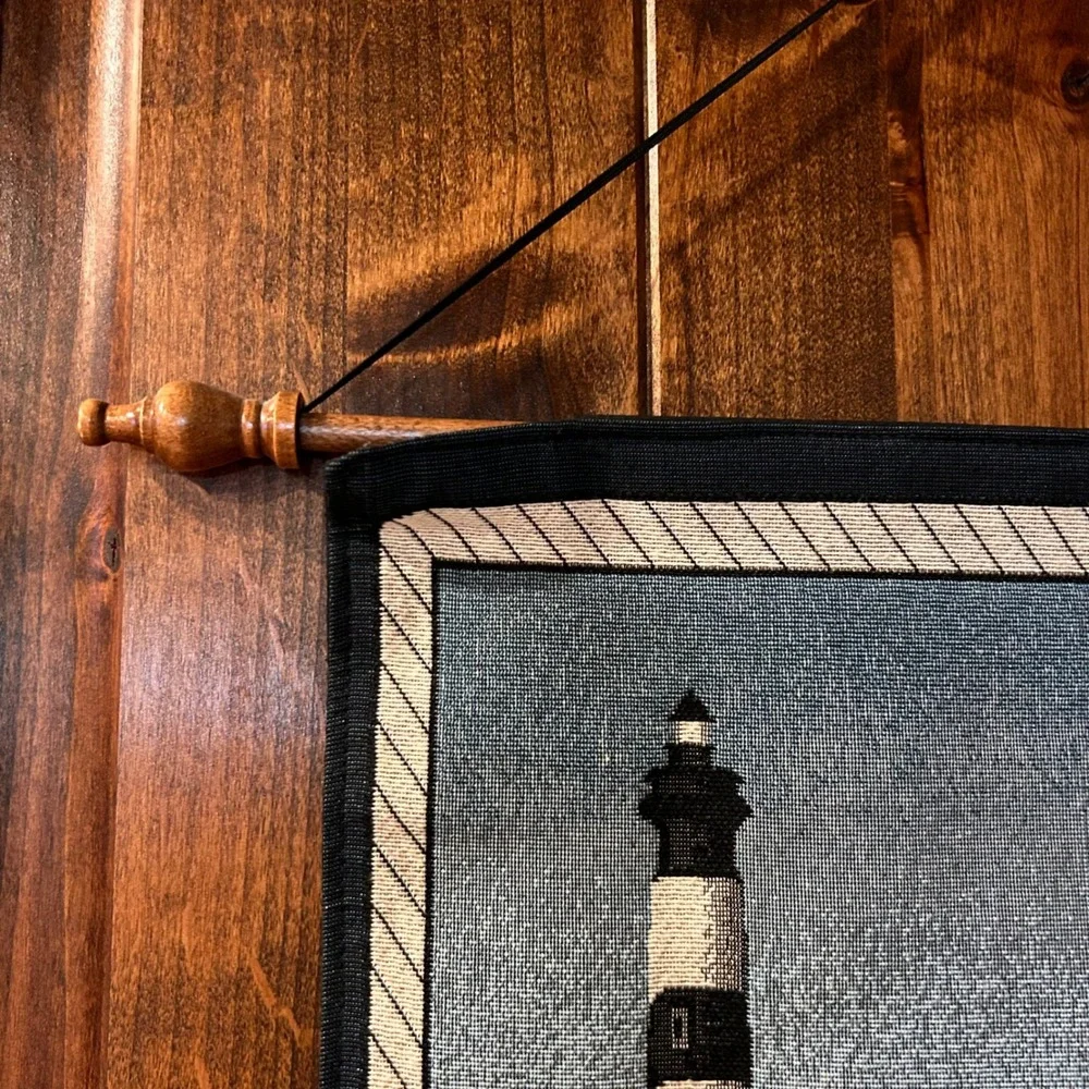 North Carolina Lighthouse Tapestry Wall‎ Hanging Coastal Nautical Decor
